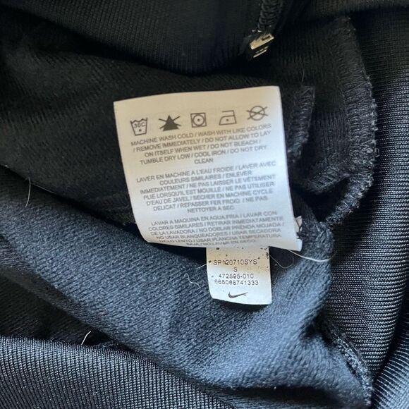 Nike The Athletic Dept Full Zip Track Jacket Black White Stripes Size S SP Y2K - Picture 15 of 15